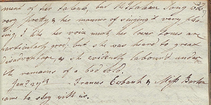 Jane Ewbank’s Music – 1805, York Festival of Ideas