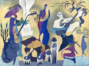 African Musicians (1939) by Samuel Haile. Copyright Estate of the artist/York Museums Trust
