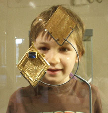 Child looking at Middleham Jewel