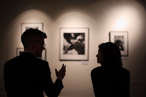 Image: Viewing John Minihan's photographic exhibition